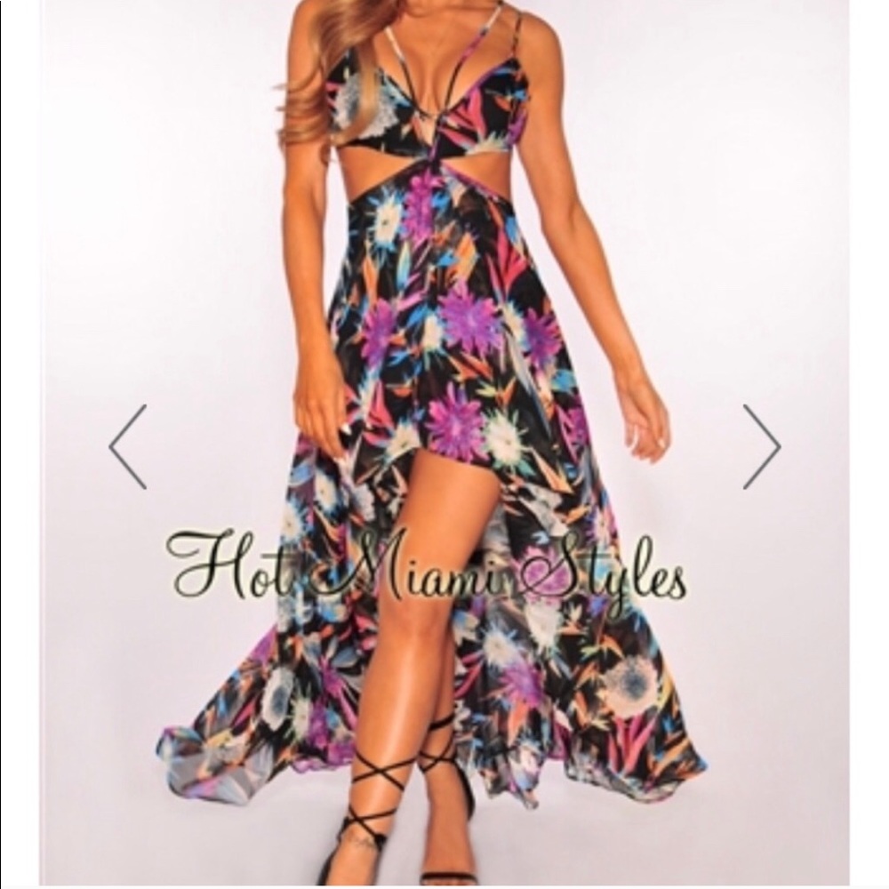 Tropical maxi dress from Hot Miami Styles